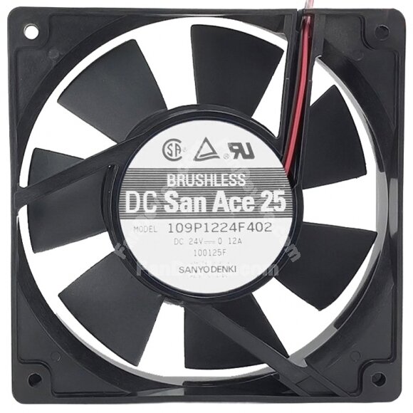 Sanyo Denki 109P1224F402 24V 0.12A 12025 DC Brushless Axial Fan