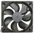 HONG HUA HA1225M12F-Z DC 12V 0.45A 2 Wires Cooling Fan