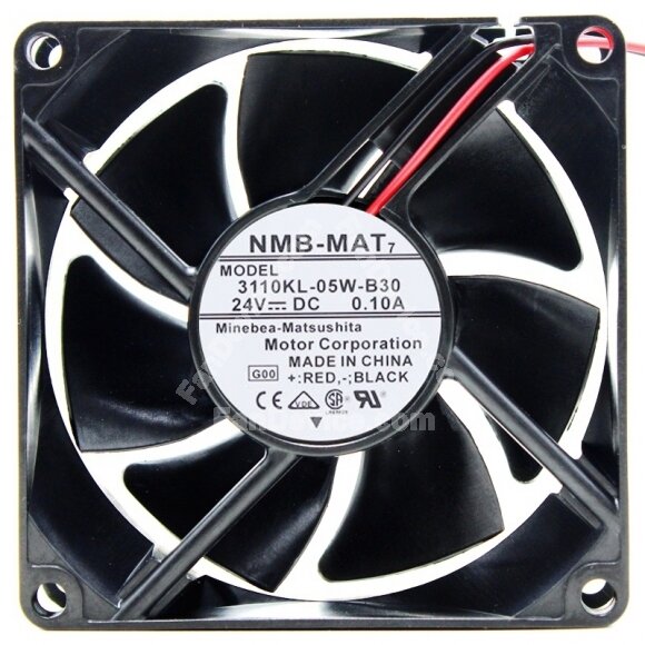 NMB-MAT 3110KL-05W-B30 24V 0.10A 8025 Axial Cooling Fan