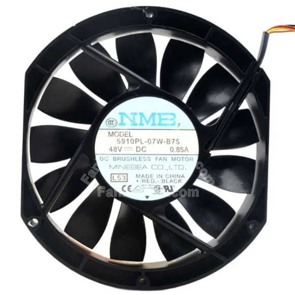 NMB 5910PL-07W-B75 48V 0.85A DC Brushless Cooling Fan