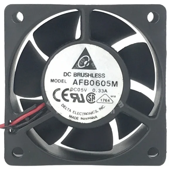 Delta AFB0605M 5V 0.33A 2 Wires DC Brushless Axial Fan