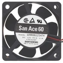 Sanyo 109R0612S474 12V 0.11A 2 / 3 Wires Cooling Fan