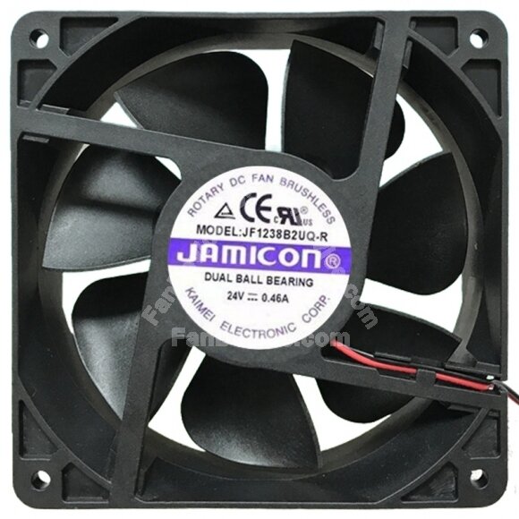 JAMICON JF1238B2UQ-R 24V 0.46A 2 / 3 Wires Cooling Fan