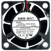 NMB-MAT 1606KL-05W-B40 24V 0.07A 3 Wires Axial Cooling Fan