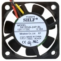 SHLF 04120VA-24P-BL 12V 0.18A 3 Wires Axial Cooling Fan