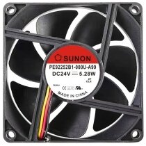 Sunon PE92252B1-000U-A99 DC 24V 5.28W 2 / 3 Wires Axial Cooling Fan
