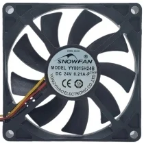 SNOWFAN YY8015H24B 24V 0.21A 2 / 3 Wires Axial Cooling Fan