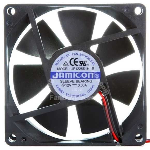 JAMICON KF1225S1H--R 12V 0.30A 2 Wires Cooling Fan