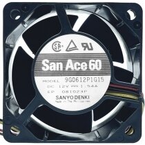 Sanyo 9G0612P1G15 12V 1.54A 4 Wires PWM Axial Cooling Fan
