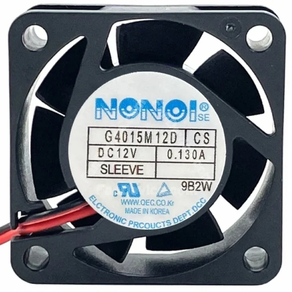NONOI G4015M12D CS 12V 0.130A 2 Wires Cooling Fan