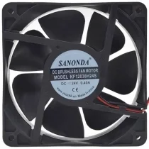 SANONDA KF12038H24S 24V 0.40A 2 Wires Axial Cooling Fan