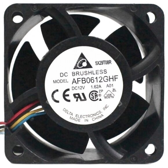 Delta AFB0612GHF 12V 1.62A 4 Wires Axial Cooling Fan