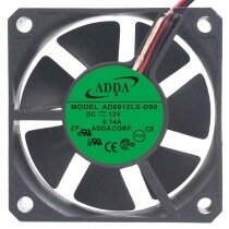 ADDA AD0612LX-D90 12V 0.14A 2 / 3 Wires Axial Cooling Fan