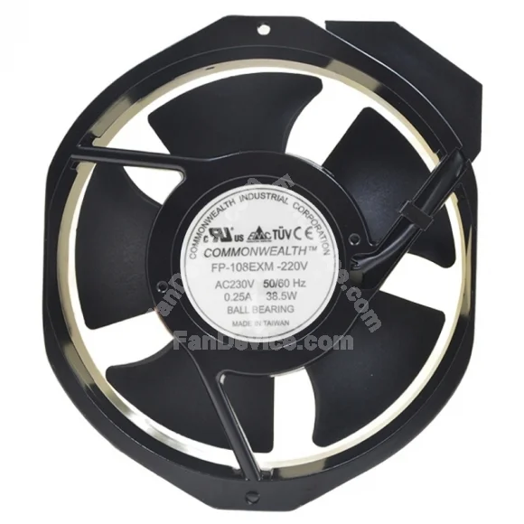 COMMONWEALTH FP-108EXM 230V 0.25A 38.5W Axial Cooling Fan