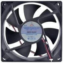 SAN JUN SJ9225LD1 DC 12V 0.1A 2 Wires Axial Cooling Fan