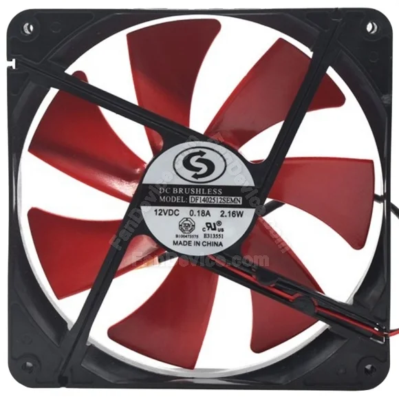 NZXT DF1402512SEMN 12V 0.18A 2.16W DC Brushless 2 Wires Cooling Fan