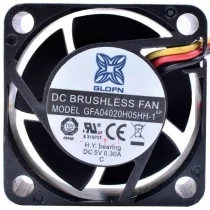 GLOFN GFA04020H05HH-1 DC 5V 0.30A 3 Wires HYPRO Bearing Cooling Fan