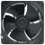 Nidec V12E24BMM9-51 DC 24V 0.6A 2 Wires Axial Cooling Fan