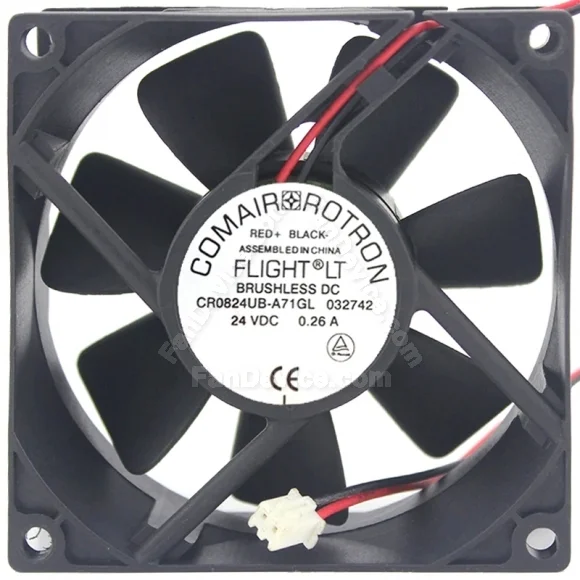 COMAIR ROTRON CR0824UB-A71GL DC Brushless 24V 0.26A 2 Wires Cooling Fan