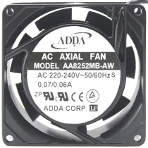ADDA AA8252MB-AW AC 220-240V 0.07/0.06A 2 Wires Axial Cooling Fan