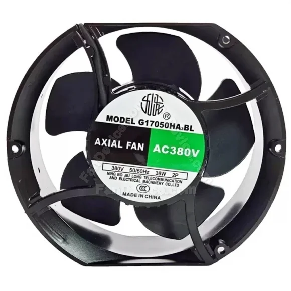 JIULONG G17050HA3BL AC 380V 38W 2 Wires Axial Cooling Fan
