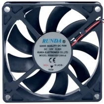 RUNDA RS8015B12VH-A DC 12V 0.30A 2 Wires Axial Cooling Fan