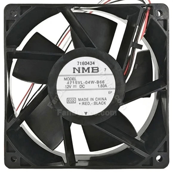 NMB 4715VL-04W-B66 DC 12V 1.80A 4 Wires Axial Cooling Fan