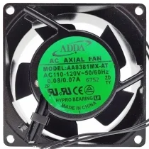 ADDA AA8381MX-AT 110-120V 0.08/0.07A 2 Wires HYPRO Bearing Cooling Fan