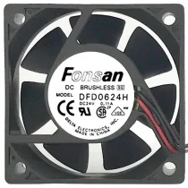 Fonsan DFD0624H 24V 0.11A DC Brushless 2 Wires Axial Cooling Fan