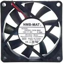 NMB-MAT 2806KL-04W-B60 DC 12V 0.39A 2 Wires Axial Cooling Fan