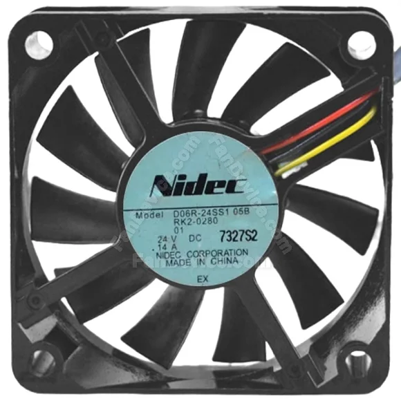 Nidec D06R-24SS1 05B DC 24V 0.14A 3 Wires Axial Cooling Fan
