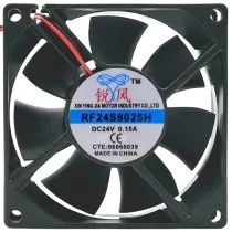 XIN YING JIA RF24S8025H DC 24V 0.15A 2 Wires Axial Cooling Fan