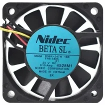 Nidec D06R-24TH 18B DC 24V 0.10Amp 3 Wires Axial Cooling Fan