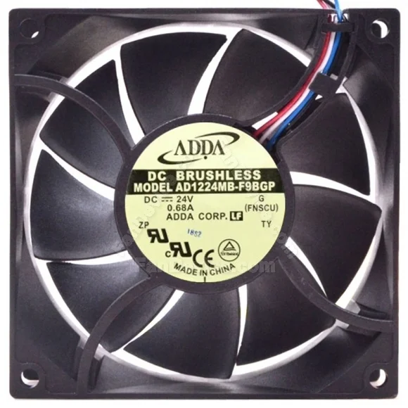 ADDA AD1224MB-F9BGP 24V 0.68A 4 Wires DC Brushless PWM Cooling Fan