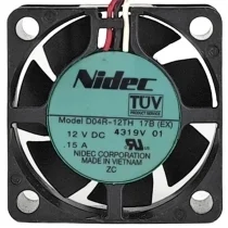 Nidec D04R-12TH 17B(EX) DC 12V 0.15A 3 Wires Axial Cooling Fan