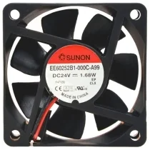Sunon EE60252B1-000C-A99 DC 24V 1.68W 2 Wires Axial Cooling Fan