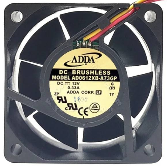 ADDA AD0612XB-A73GP 12V 0.33A DC Brushless 3 Wires Axial Cooling Fan