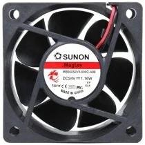 Sunon MB60252V2-000C-A99 DC 24V 1.16W 2 Wires Maglev Cooling Fan