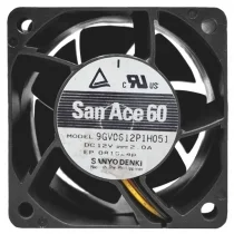 Sanyo 9GV0612P1H051 DC 12V 2.0A 3 / 4 Wires Axial Cooling Fan