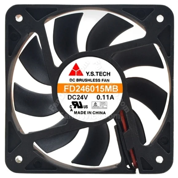 Y.S.TECH FD246015MB 24V 0.11A DC Brushless 2 Wires Axial Cooling Fan