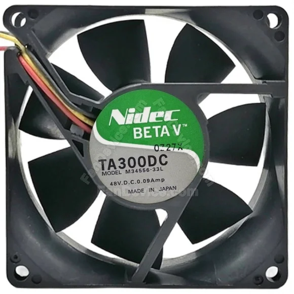Nidec M34556-33L DC 48V 0.09Amp 3 Wires Axial Cooling Fan