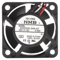 NMB 04020VA-24N-AT DC 24V 0.09A 3 Wires Axial Cooling Fan