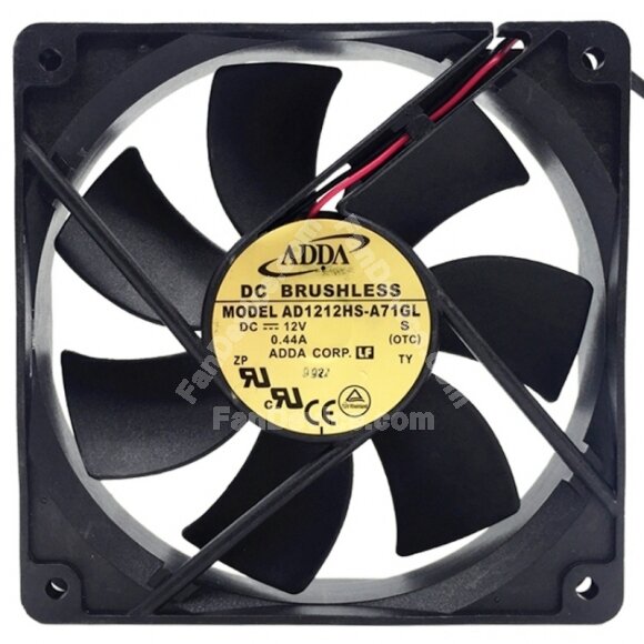 ADDA AD1212HS-A71GL DC 12V 0.44A 12025 Brushless Axial Cooling Fan