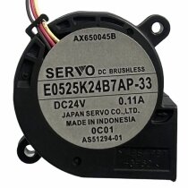 Servo E0525K24B7AP-33 DC 24V 0.11A 5025 Brushless Blower Cooling Fan