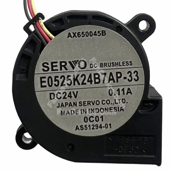 Servo E0525K24B7AP-33 DC 24V 0.11A 5025 Brushless Blower Cooling Fan