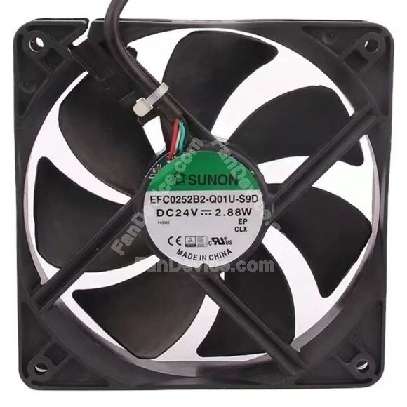 Sunon EFC0252B2-Q01U-S9D DC 24V 2.88W 12025 Axial Cooling Fan