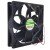 KAKU KA1225-4000D24B DC 24V 0.39A 2 Wires Axial Cooling Fan