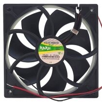 KAKU KA1225-4000D24B DC 24V 0.39A 2 Wires Axial Cooling Fan