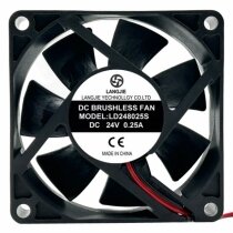 LANGJIE LD248025S DC 24V 0.25A 2 Wires Brushless Axial Cooling Fan