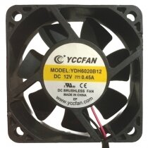 YCCFAN YDH6020B12 DC 12V 0.45A 2 Wires Brushless Axial Cooling Fan